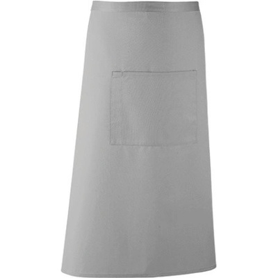 Premier Workwear Pracovná zástera s vreckom PR158 Silver Pantone 428 90 x 80 cm