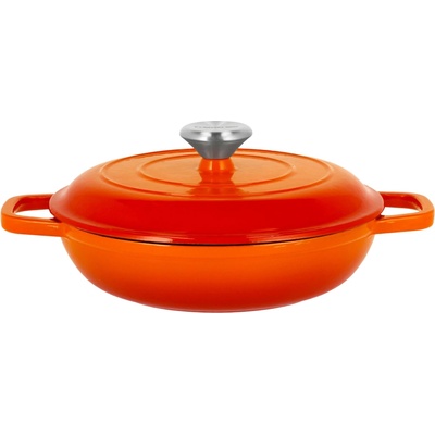 SILVERCREST Litinová servírovací pánev Premium, Ø 25 cm oranžová