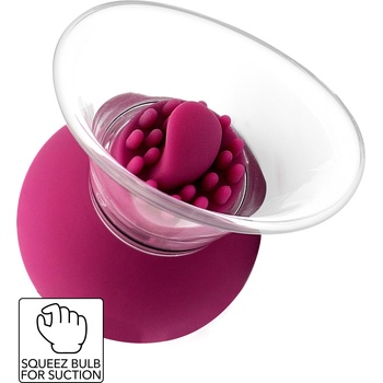 She-E-O Vibrating & Rotating Nipple & Clitoral Pump Purple