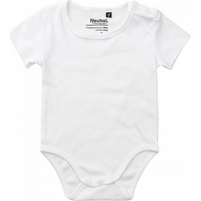 Neutral Dětské body s krátkým rukávem Bílá