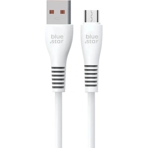 Blue Star USB Кабел Blue Star DC99M, USB-A към Micro USB, 2A, 1m, бял