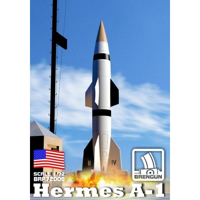 Brengun Hermes A1 rocket plastic construction kit 1:72