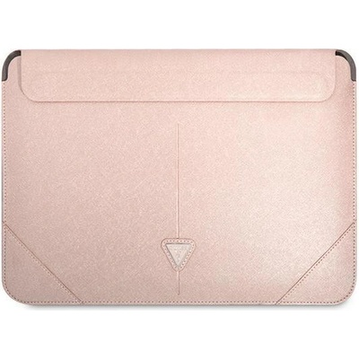 Guess Sleeve Saffiano Triangle Logo GUCS16PSATLP 16" růžové
