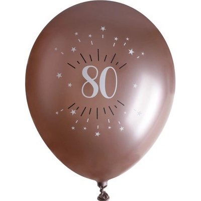 Santex BALÓNKY latexové chromové "80" Rose Gold 30 cm
