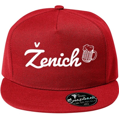 snapback Ženich Červená 20 5×11 cm Canvas snapback Bezvatriko.cz 2117