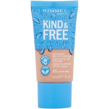 Rimmel Kind&Free veganský hydratační make-up na obličej 001 poctivý porcelán 30 ml