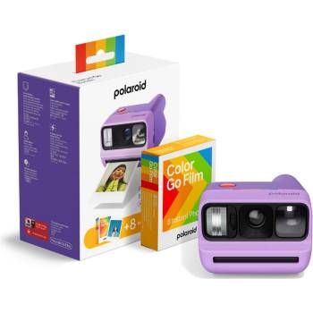Polaroid Go Gen 3 Purple + Color Film Bundle (006654)