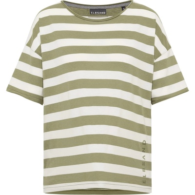 ELBSAND Дамска тениска ELBSAND Women's Luani T-Shirt - Green Leaf / Cloud White (916-4058-0713)