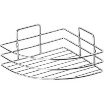 Metalife Ъглова етажерка за баня Metalife DKB-715, 18х18х8 см, Хром
