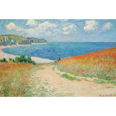 Plagát, Obraz - Path Through the Corn at Pourville (1882), Claude Monet, 91.5 × 61 cm