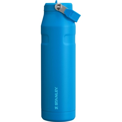 STANLEY 1913 Flip Straw Drinking Bottle with Straw 1.06L - Thermal Mug Cools for 17 Hours - Ice Cold for 4 Days - BPA Free - Leakproof - For Cup Holders - Dishwasher Safe - Azure - 100000107945