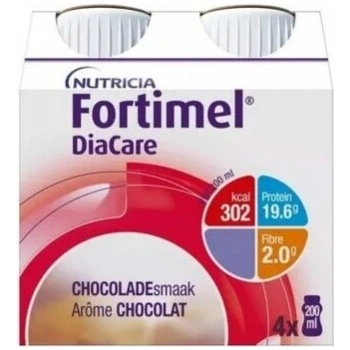 FORTIMEL DIACARE S PŘÍCHUTÍ ČOKOLÁDOVOU POR SOL 4X200ML