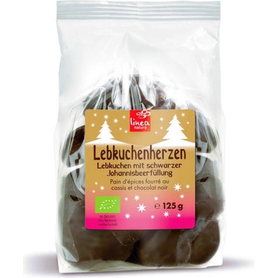 Linea Natura Perníčky v čokoládě s náplní z černého rybízu Bio 125 g