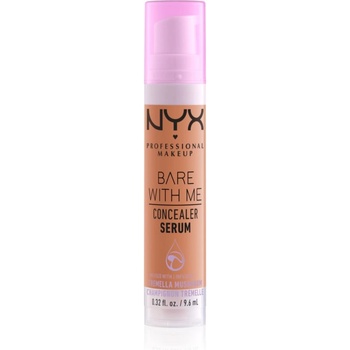 NYX Cosmetics Bare With Me Concealer Serum овлажняващ коректор 2 в 1 цвят 8.5 Caramel 9, 6ml