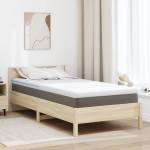 vidaXL Топер за матрак 90 x 200 cm дебелина Жакардова материя Бяло (4106278)
