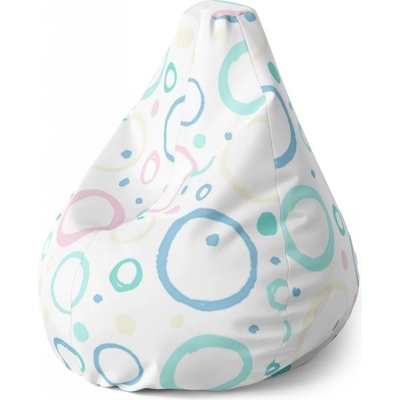 Sablio sedací vak Pear bublifuk 140 x 100 x 25 cm