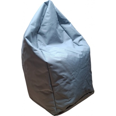 Euroball antares sedací pytel 90x90x55cm koženka šedá/bílá