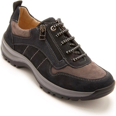 Pediconfort kožené turistické tenisky se zipem a tkaničkami Grande Larg
