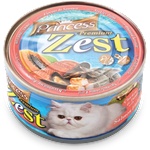 Petnutrition Консерва за котки с пилешко, риба тон и сьомга Princess Premium Zest 170гр