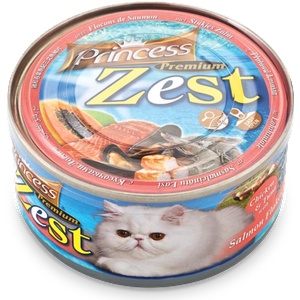 Petnutrition Консерва за котки с пилешко, риба тон и сьомга Princess Premium Zest 170гр