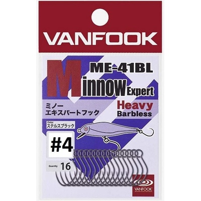 Vanfook ME-41BL minnow experthook vel.4 16 ks