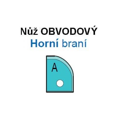 VBD pro VP-75 - Profil A obvodový, Horní braní (1ks)
