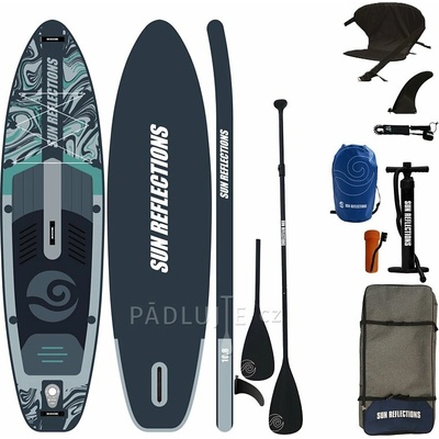 Paddleboard SUN REFLECTIONS M 10'8'' MINICOMBO Forest grey