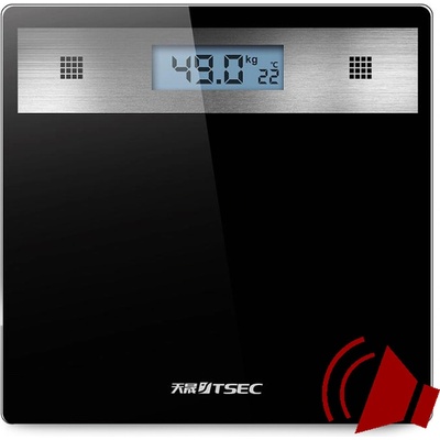 Verk Osobní elektronická koupelnová váha do 180 kg, skleněná