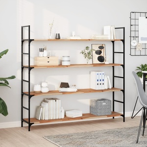vidaXL Плаващи рафтове, 3 бр. , 120x30x2 см, маслено обработени, масивна дървесина, акация (3279541)