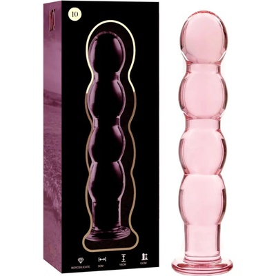 Ibiza Nebula Model 10 Dildo Borosilicate Glass 16.5 x 3.5 cm Pink