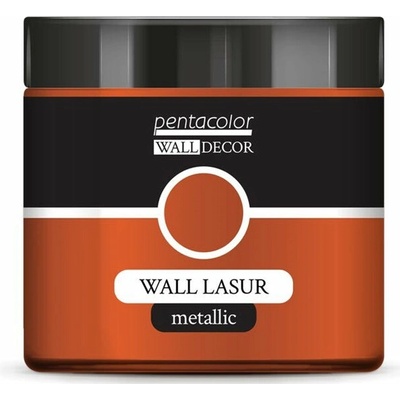 Pentart Wall Decor metalická lazúra 500 ml Ohnivo-zlatá