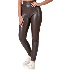 Bellinda RELAX & GO LEATHEROPTIC LEGGINGS - Дамски лосини с кожен вид - тъмнокафяв Bellinda | Kafyav | ЖЕНИ | S