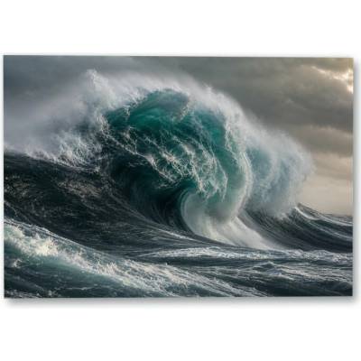 Plakát – Lámání velké vlny 50 × 35 cm Bez rámu Ne Bez rámu – Hledejceny.cz