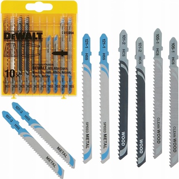 DeWALT DT2294 10-dílná sada MIX pro přímočaré pily