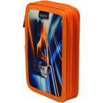 Herlitz Ученически несесер празен, двоен, 2 ципа, Speed - Herlitz