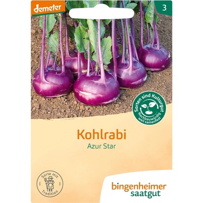 Bingenheimer Demeter semínka Kedlubna Azur Star 3 g bio BIO DEMETER Množství: 1 ks