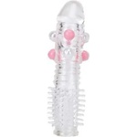 Seven Creations Пенис удебелител "stretch" 16 см. с перли