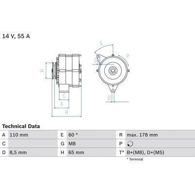 Alternátor BOSCH 0 986 034 220