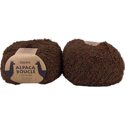 Drops Alpaca Bouclé 8905 čokoláda