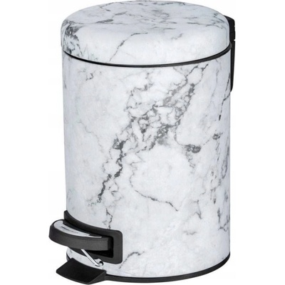 Wenko Kúpeľňový kôš s vekom BIELY ONYX 3 l