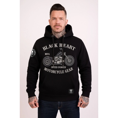 Mikina BLACK HEART CHOPPER Černá