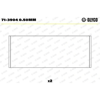 Ojniční ložisko GLYCO 71-3904 0.50mm