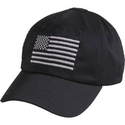 ROTHCO baseball TACTICAL OPERATOR vlajka US ČERNÁ 4364