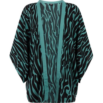 PROTEST Fade short sleeve kimono - Green / Black (True Black)