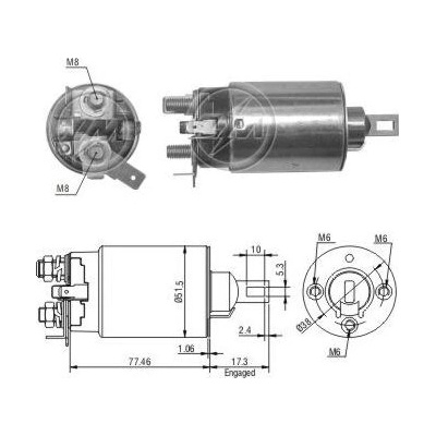 Spínač startéru ZM - Mitsubishi SB532