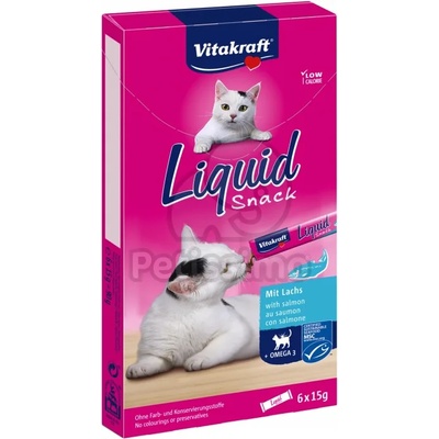 Vitakraft Liquid Snack със сьомга 1 опаковка