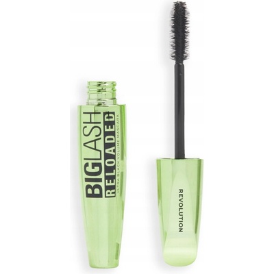 Makeup Revolution Big Lash Reloaded objemová riasenka v extra čiernej Ultra Black 8 ml