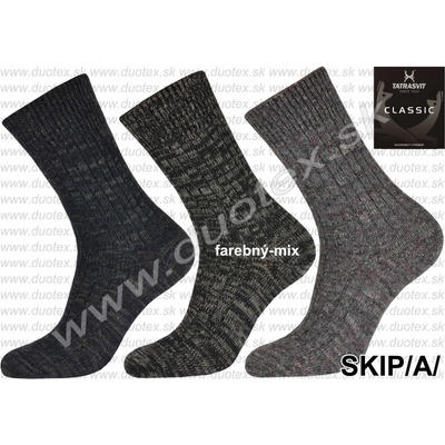 TATRASVIT Zimné ponožky Skip/a/ farebný melír