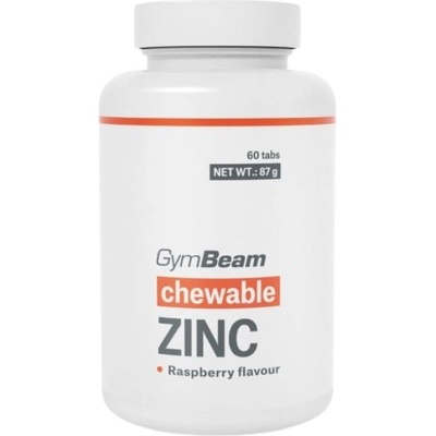 GymBeam Chewable Zinc Tablets 10 mg [60 Таблетки] Малина