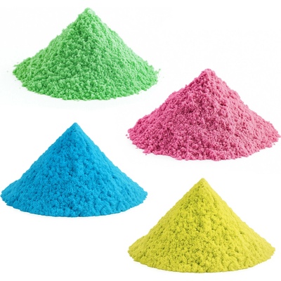 Aga4Kids Set kinetických písků 4 kg Zelený, Růžový, Modrý a Žlutý – Zboží Dáma